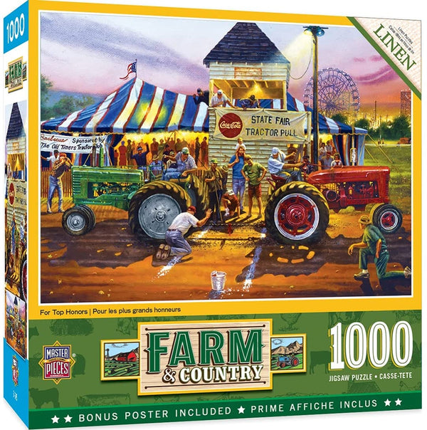 Masterpieces - Farm and Country - For Top Honors Jigsaw Puzzle (1000 Pieces)