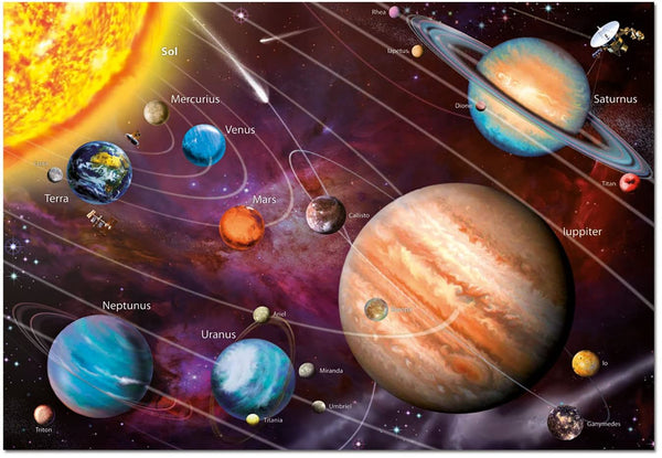 Educa - Neon Solar System Jigsaw Puzzle (1000 Pieces)