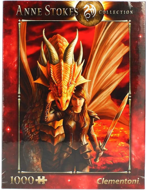 Clementoni - Anne Stokes Collection - Inner Strength Jigsaw Puzzle (1000 Pieces) 39464