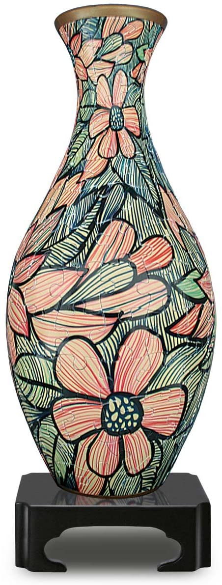 Pintoo - Vase Seamless Flowers Jigsaw Puzzle (160 Pieces)