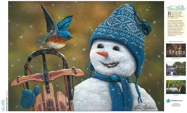 Buffalo Games Snow Brother by Kim Norlien Jigsaw Puzzle from The Holiday Collection (300 Pieces)