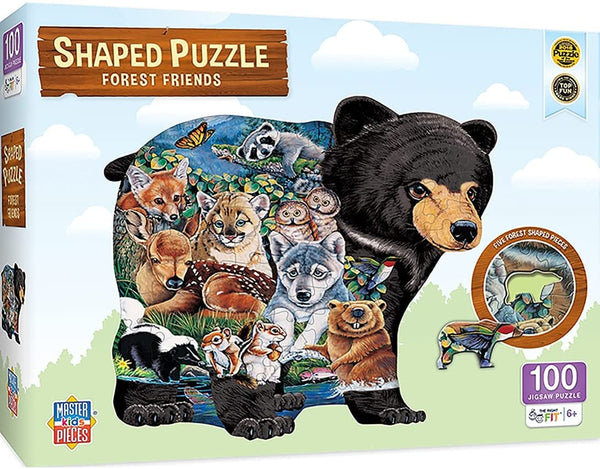 Masterpieces - Shaped - Forest Friends Jigsaw Puzzle (100 Pieces)
