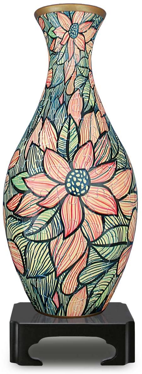 Pintoo - Vase Seamless Flowers Jigsaw Puzzle (160 Pieces)