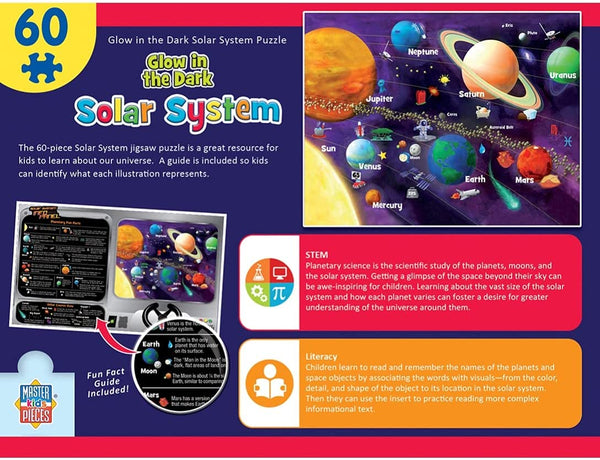 Masterpieces - Educational Glow in the Dark Solar System Jigsaw Puzzle (60 Pieces)