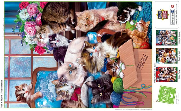 Masterpieces - Furry Friends Trouble Makers Jigsaw Puzzle (1000 Pieces)