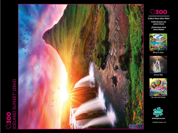 Buffalo Games - Iceland Sunset - 300 Large Piece Jigsaw Puzzle