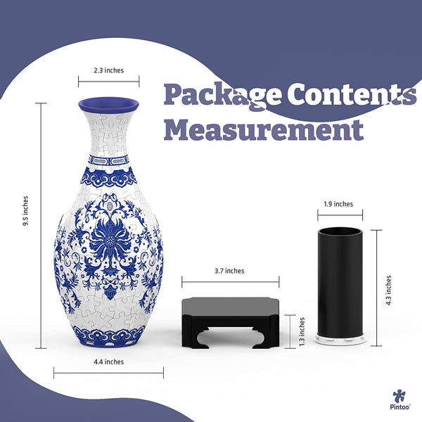 Pintoo - Vase Indigo Age Plastic Jigsaw Puzzle (160 Pieces)