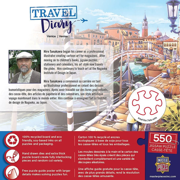 Masterpieces - Travel Diary Venice Jigsaw Puzzle (550 Pieces)
