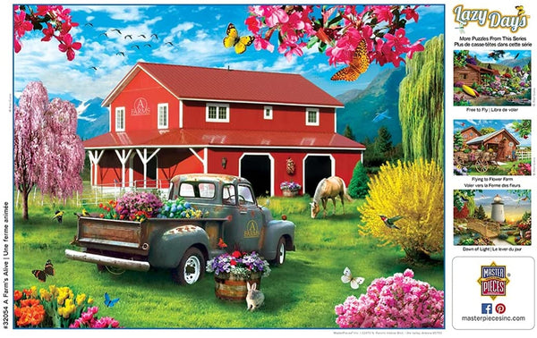Masterpieces - Lazy Days A Farm's Alive Jigsaw Puzzle (750 Pieces)