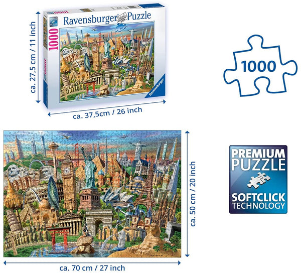 Ravensburger - World Landmarks Jigsaw Puzzle (1000 Pieces)