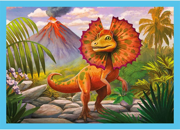 Trefl - Unique Dinosaurs 4-in-1 (12, 15, 20, 24 pieces) Jigsaw Puzzle (71 Pieces)