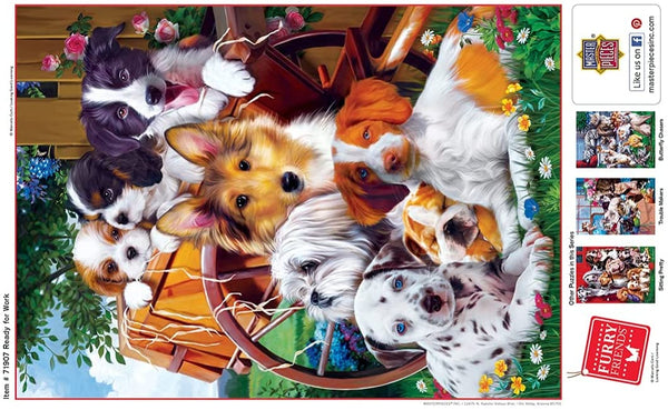 Masterpieces - Furry Friends Ready for Work Jigsaw Puzzle (1000 Pieces)
