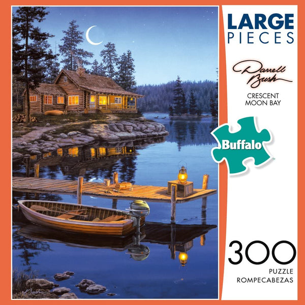 Buffalo Games Darrell Bush - Crescent Moon Bay - 300 Large Piece Jigsaw Puzzle