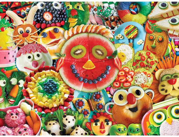 Masterpieces - Trendz Funny Face Food Ez Grip Jigsaw Puzzle (300 Pieces)
