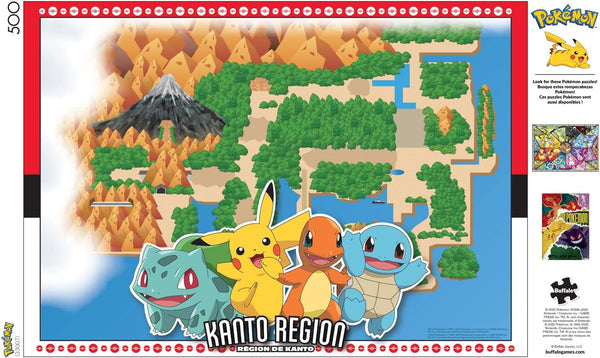 Buffalo Games - Pokemon - Kanto Region - 500 Piece Jigsaw Puzzle