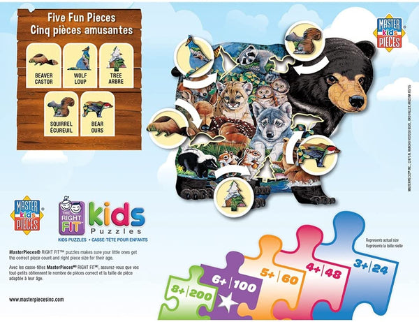 Masterpieces - Shaped - Forest Friends Jigsaw Puzzle (100 Pieces)