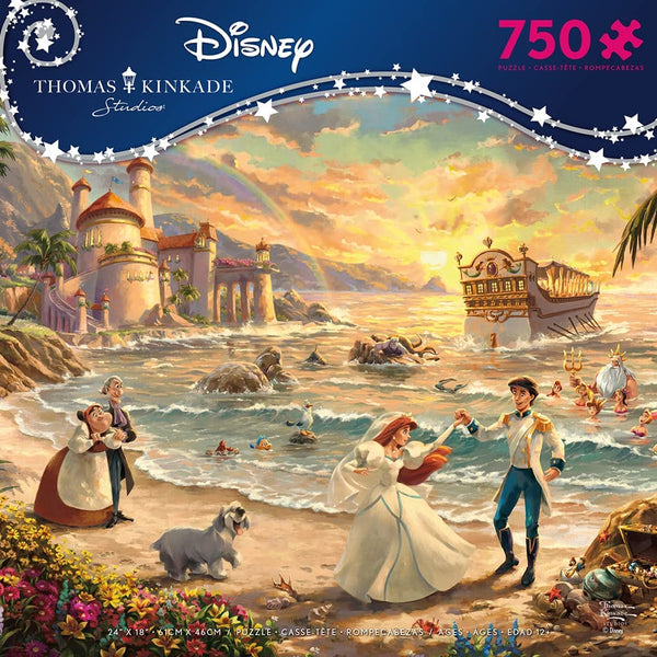 Ceaco - Thomas Kinkade - Celebration of Love - The Little Mermaid - 750 Piece Jigsaw Puzzle
