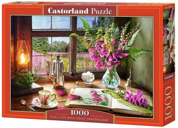 Castorland - Still Life With Violet Snapdragons Jigsaw Puzzle (1000 Pieces)