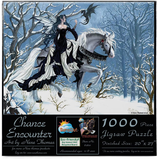 Sunsout - Chance Encounter by Nene Thomas Jigsaw Puzzle (1000 Pieces)
