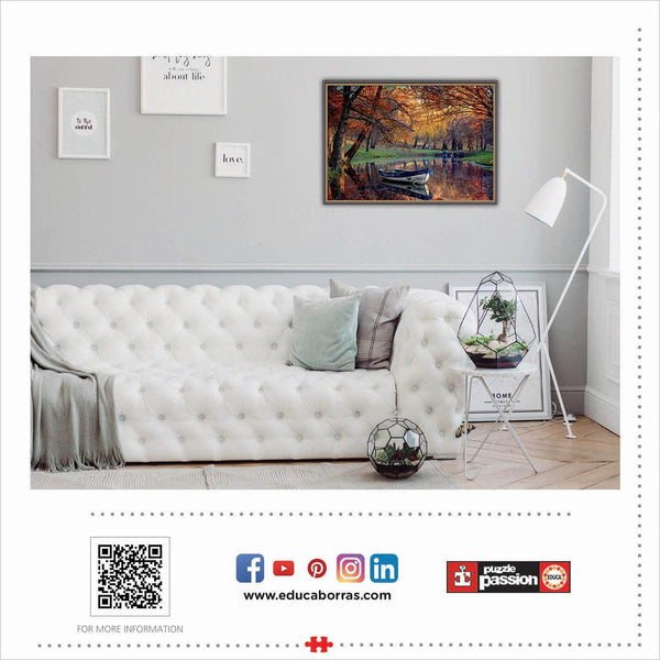 Educa - Boat On The Lake Jigsaw Puzzle (2000 Pieces)