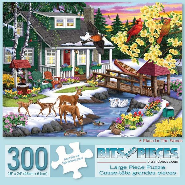 Bits and Pieces - A Place In The Woods by Jane Maday Jigsaw Puzzle (300 Pieces)