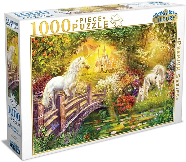 Tilbury - Enchanted Garden Unicorns Jigsaw Puzzle (1000 Pieces)