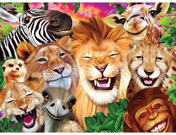 Masterpieces - Selfies - Safari Sillies Jigsaw Puzzle (200 Pieces)