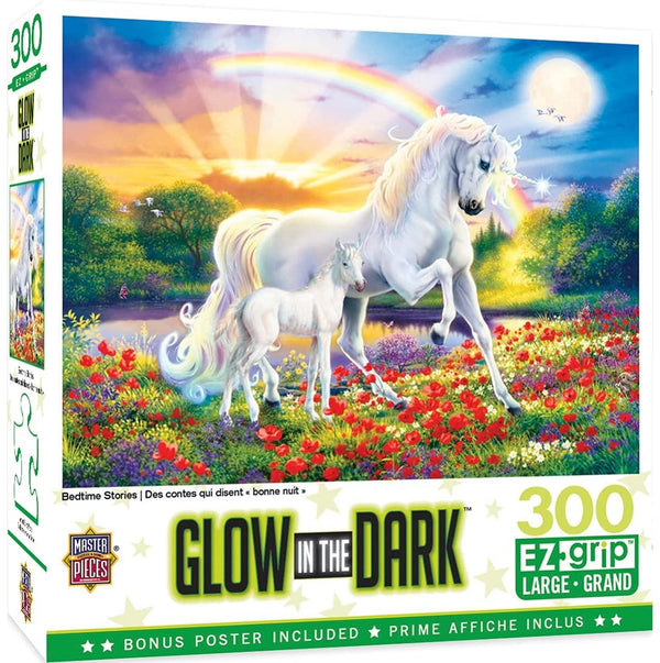 Masterpieces - Glow in the Dark Bedtime Stories Ez Grip Jigsaw Puzzle (300 Pieces)