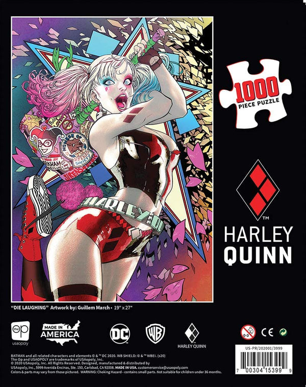 Harley Quinn Die Laughing 1000 Piece Jigsaw Puzzle Officially Licensed DC Comics Merchandise