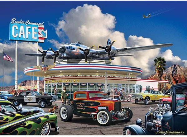 Masterpieces - Crusin' Route 66 - Bomber Command Café Jigsaw Puzzle (1000 Pieces)
