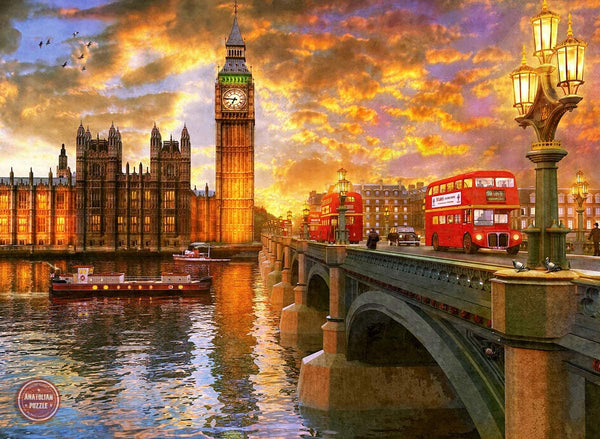Anatolian - Westminster Sunset by Dominic Davison Jigsaw Puzzle (1000 Pieces)