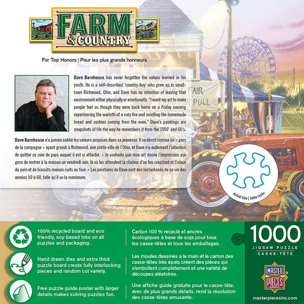 Masterpieces - Farm and Country - For Top Honors Jigsaw Puzzle (1000 Pieces)