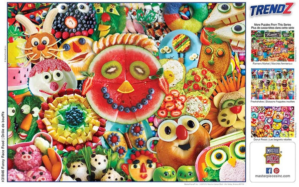 Masterpieces - Trendz Funny Face Food Ez Grip Jigsaw Puzzle (300 Pieces)