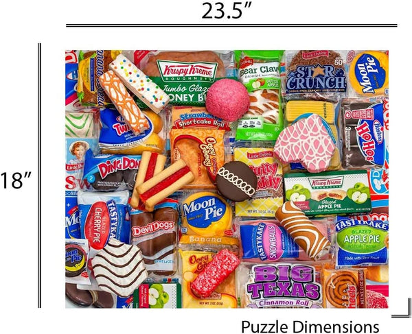 Springbok Puzzles - Snack Treats - 500 Piece Jigsaw Puzzle - Large 23.5