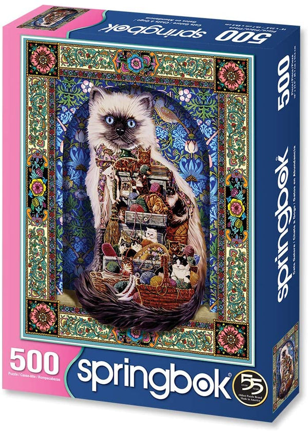 Springbok Puzzles - Cats Galore - 500 Piece Jigsaw Puzzle - 23.5
