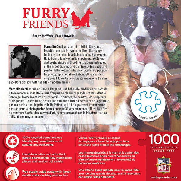 Masterpieces - Furry Friends Ready for Work Jigsaw Puzzle (1000 Pieces)