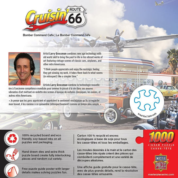 Masterpieces - Crusin' Route 66 - Bomber Command Café Jigsaw Puzzle (1000 Pieces)