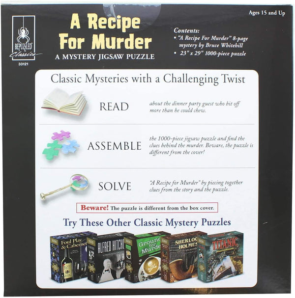Bepuzzled - A Recipe for Murder Classic Mystery Jigsaw Puzzle (1000 Pieces)