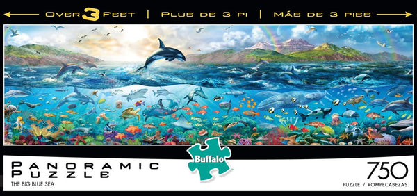 Buffalo Games Panoramic: Big Blue Sea - 750 Piece Jigsaw Puzzle by Buffalo Games