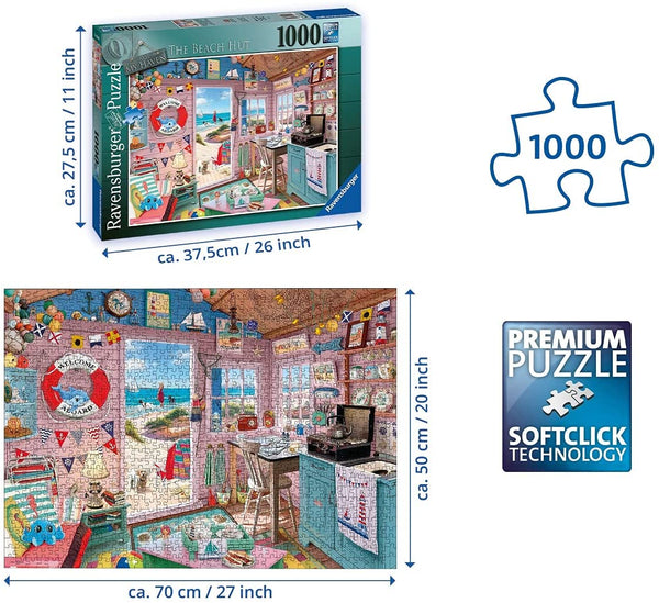 Ravensburger - My Haven No7 - The Beach Hut Jigsaw Puzzle (1000 Pieces)