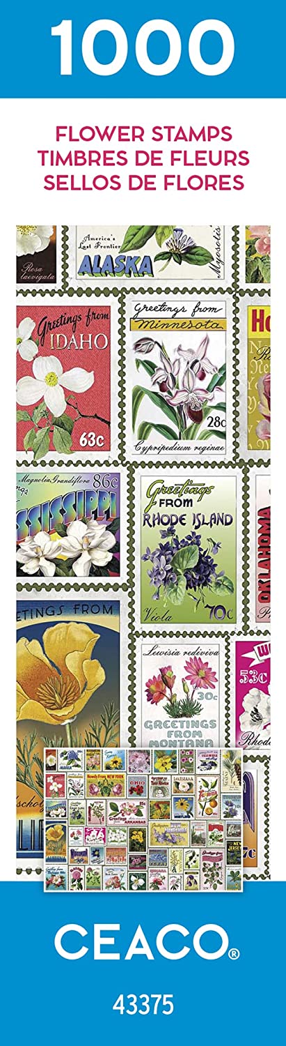 Ceaco - Stamps - Flowers Jigsaw Puzzle (1000 Pieces)