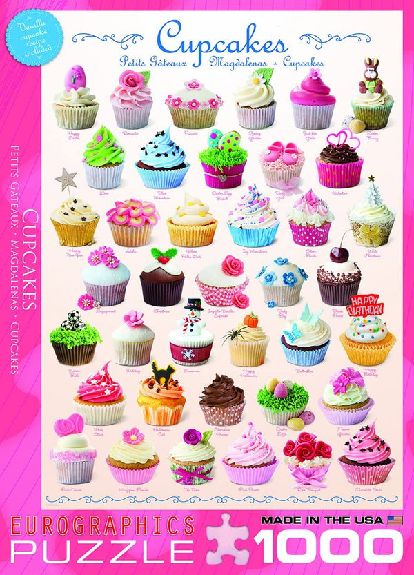 EuroGraphics - Cupcakes Jigsaw Puzzle (1000 Pieces)