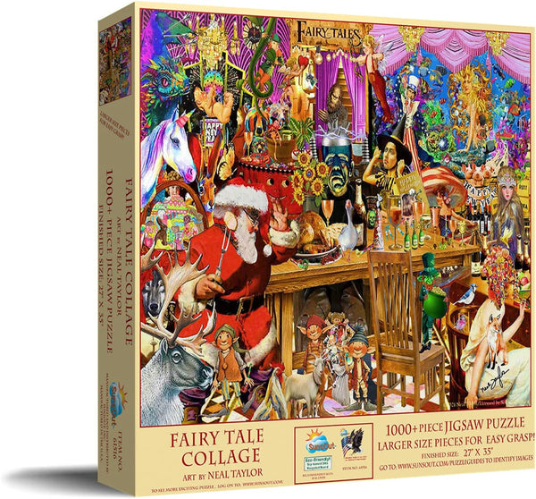Sunsout - Fairy Tale Collage XL Jigsaw Puzzle (1000 Pieces)