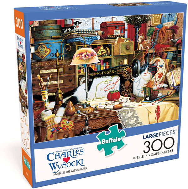Buffalo Games - Charles Wysocki - Maggie The Messmaker - 300 Large Piece Jigsaw Puzzle