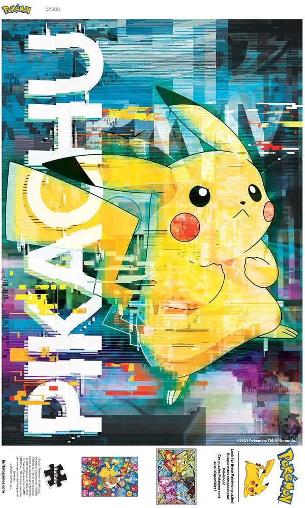 Buffalo Games - Pokemon - Pikachu Distortion - 300 Large Piece Jigsaw Puzzle