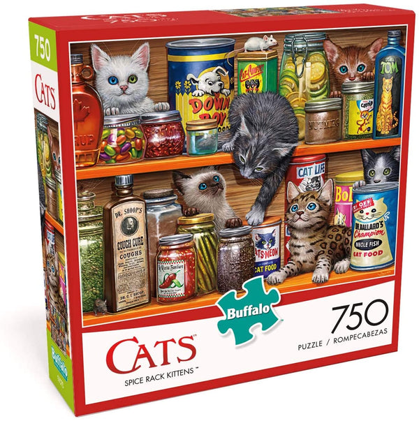 Buffalo Games - Cats Collection - Spice Rack Kittens - 750 Piece Jigsaw Puzzle