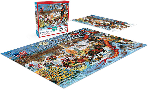 Buffalo Games Charles Wysocki: Small Town Christmas - 1000 Piece Jigsaw Puzzle by Buffalo Games