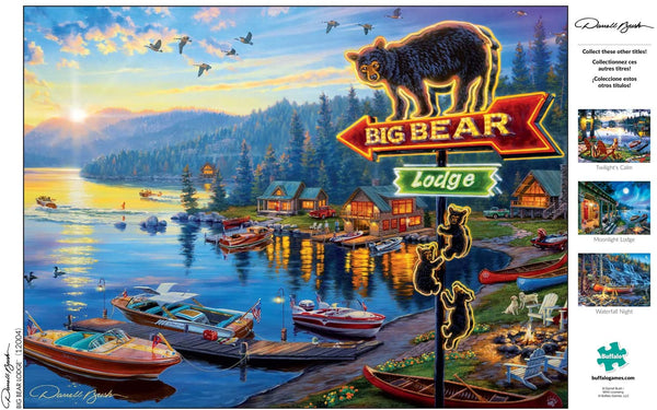 Buffalo Games - Darrell Bush - Big Bear Lodge - 1000Piece Jigsaw Puzzle