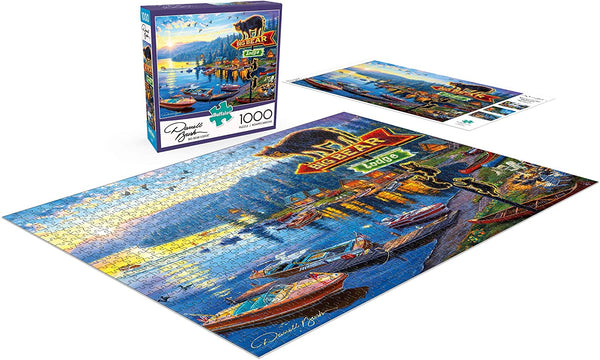 Buffalo Games - Darrell Bush - Big Bear Lodge - 1000Piece Jigsaw Puzzle