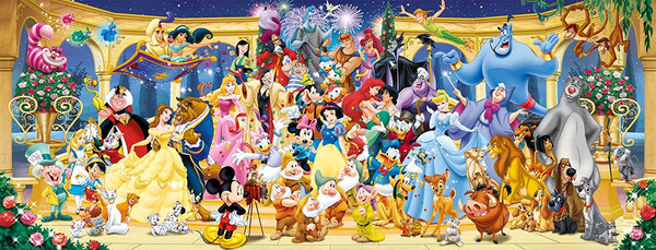 Ravensburger - Disney Group Photo Characters Panoramic Jigsaw Puzzles (1000 pieces)